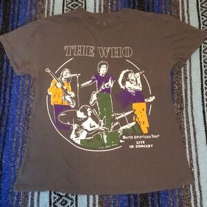 The Who North American Tour Concert Tee Shirt